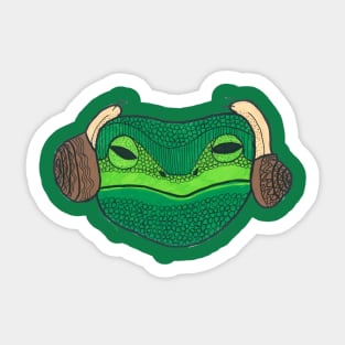 Leia Frog Sticker